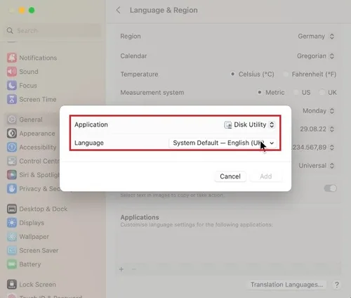 Change Language for Individual Apps