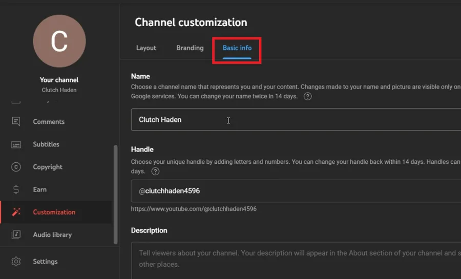 customization settings
