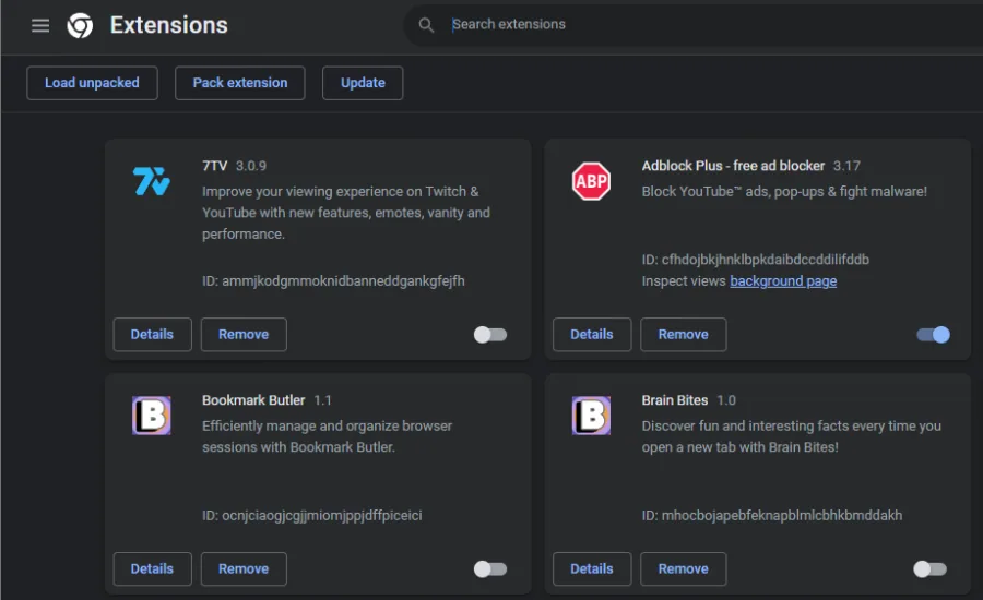 disalbe your browser extensions