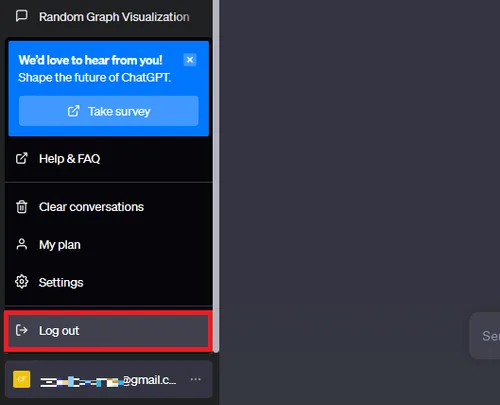 chatgpt log out