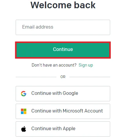 continue to log in