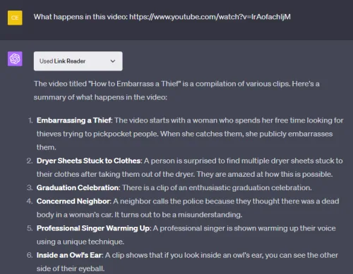 use link reader again