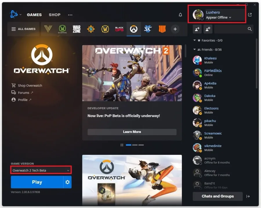 Verify Battle.Net Login Information