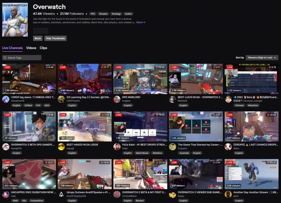 Watch Overwatch 2 Livestream