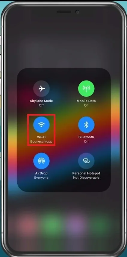 Toggle Wi-Fi off and on to troubleshoot Clash of Clans issues