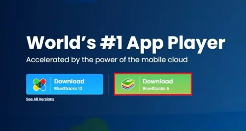 Download the BlueStacks installer