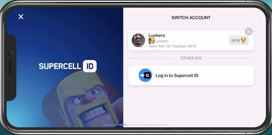 Delete Clash of Clans cache & Login to your account