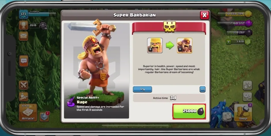 Barbarian > Super Barbarian