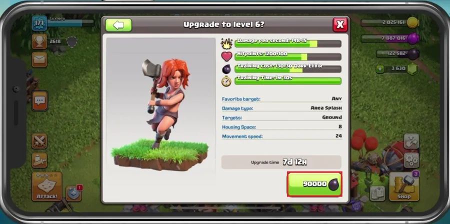 Pay to upgrade troops using your elexir