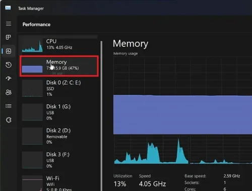 preview memory usage