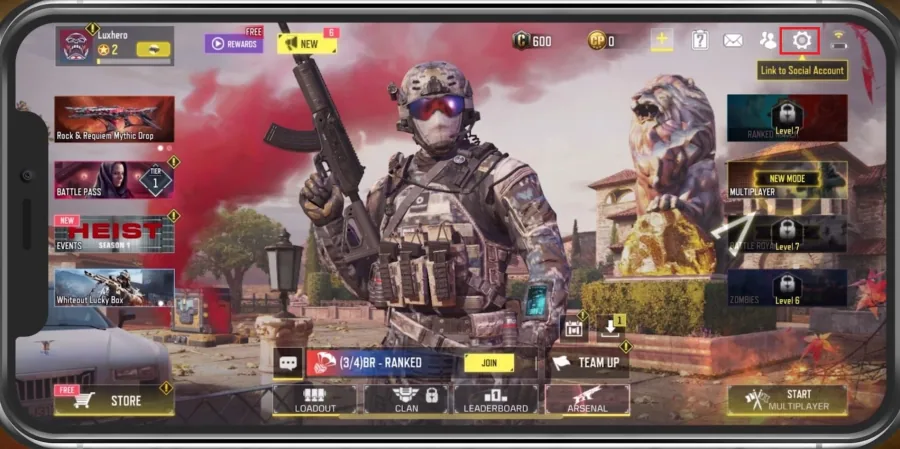 COD Mobile > Settings