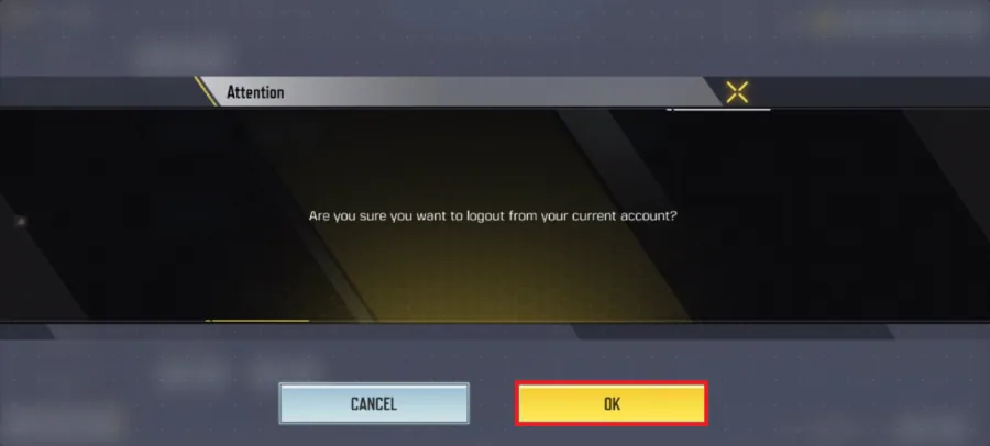 log out of account