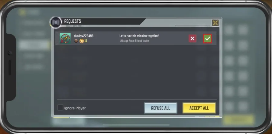 COD Mobile Friend Requests