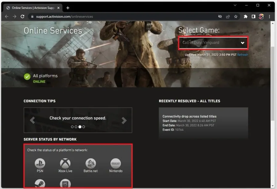 Activision Online Services