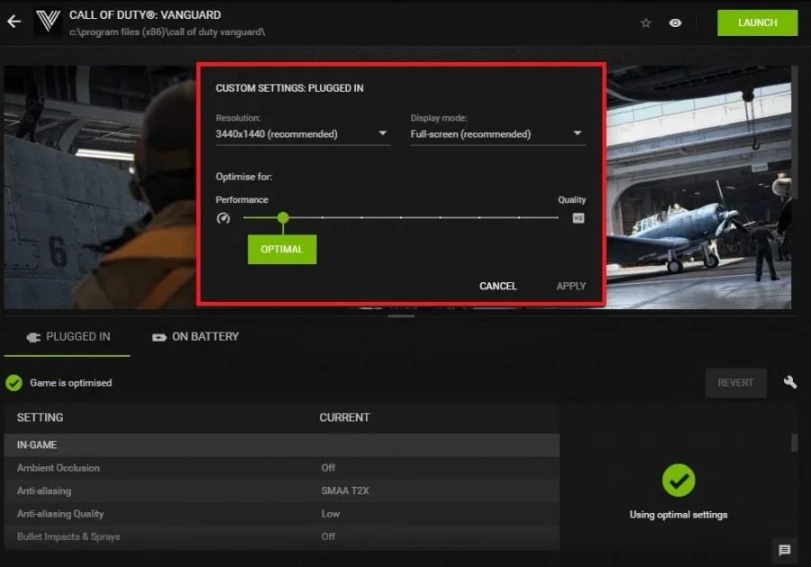 Call of Duty Vanguard Custom Settings
