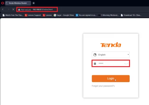 ip login screen