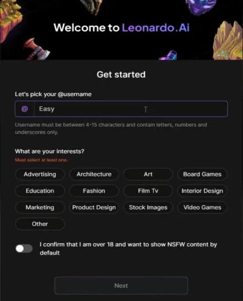 get started with leonardo ai