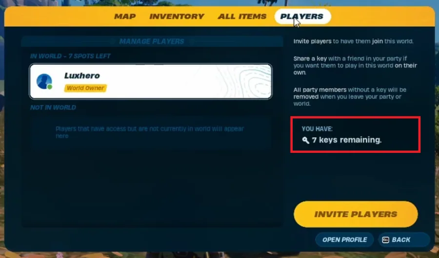 invite players