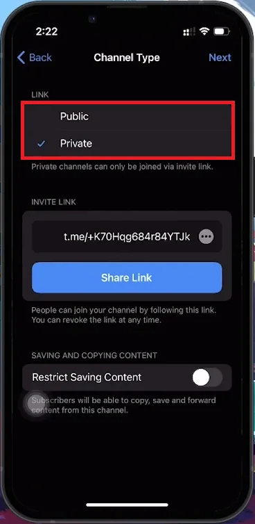 set public or private