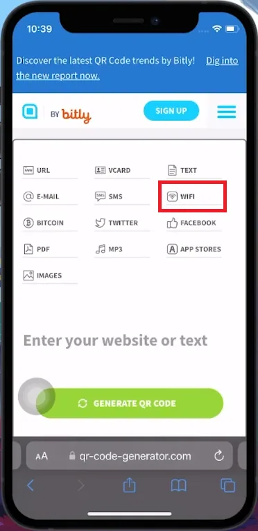access qr code generator