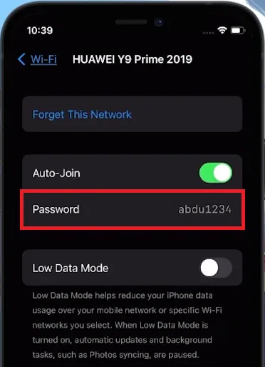 find wifi password