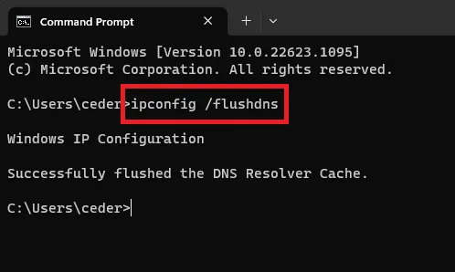 ipconfig flushdns