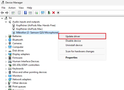 update mic driver for cs2
