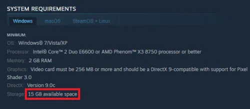 cs system requirements