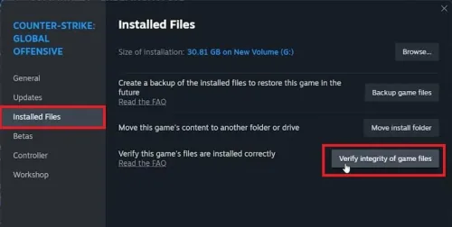 verify integrity of game files
