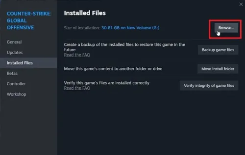 browse cs2 files