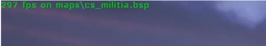 This command will show your frame rate at the top left of your screen while in-game.