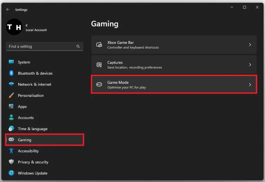 Windows Settings > Gaming > Game Mode