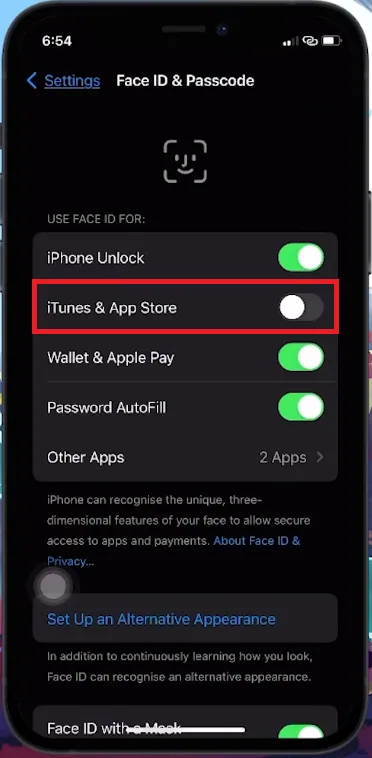 disable itunes and app store