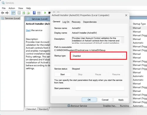 active X installer