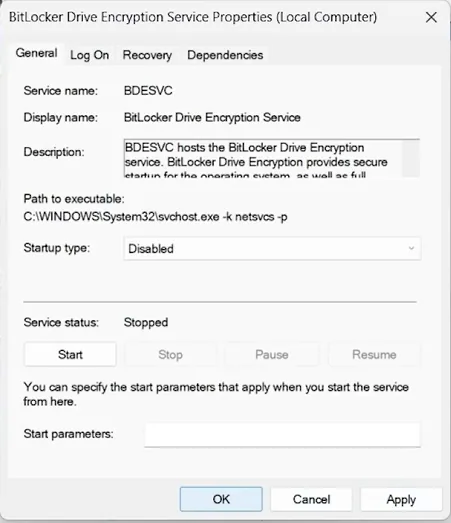 bitlocker service