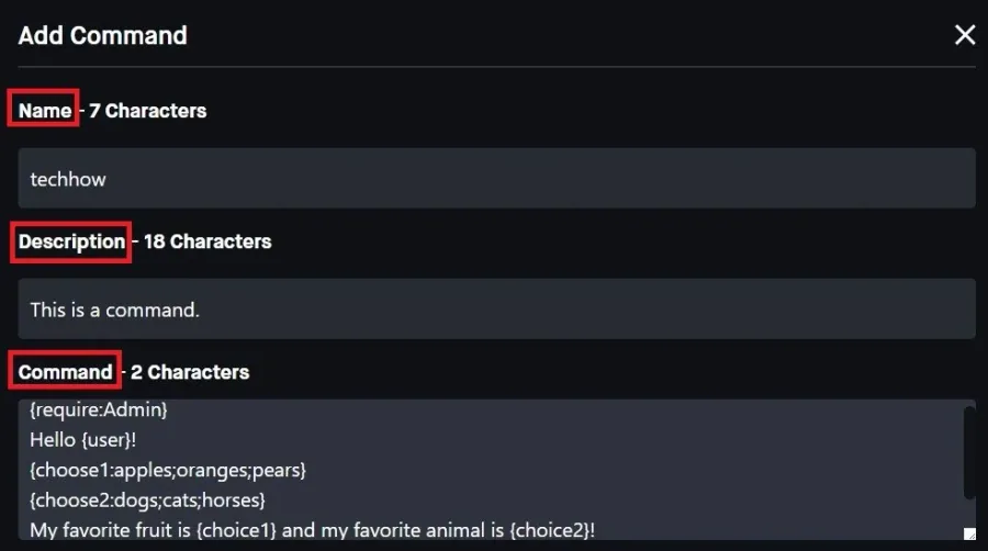 How To Create Custom Commands