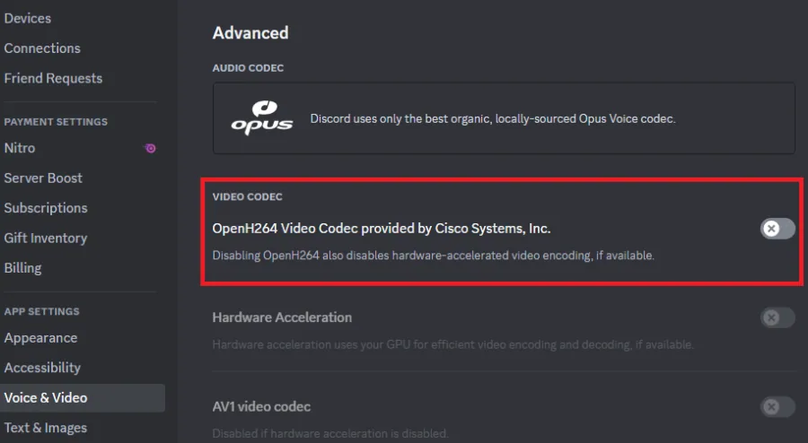 discord voice settings