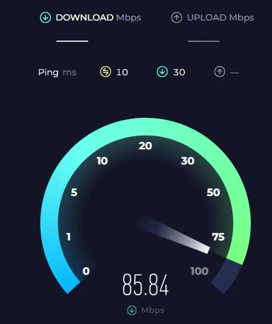 test internet speed