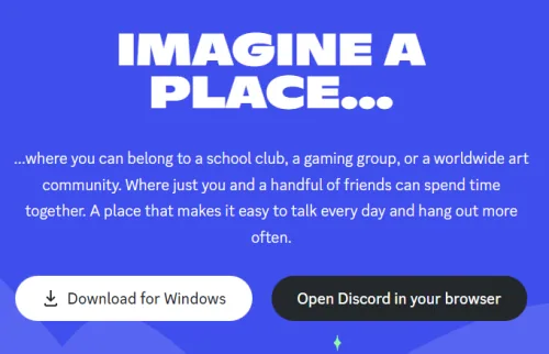 Download the Discord installer for Windows 10