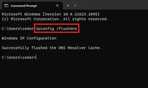 command prompt