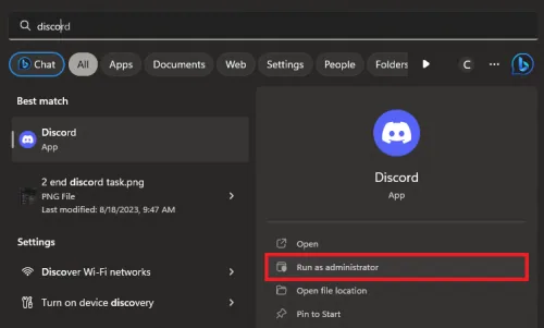 run discord as admin