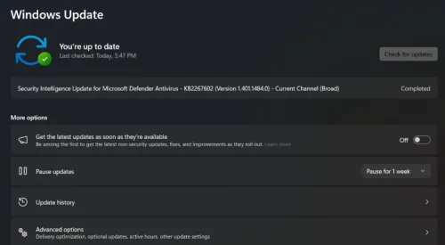 windows update