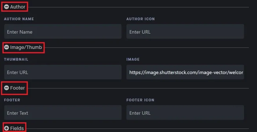 Edit the Welcome Message properties