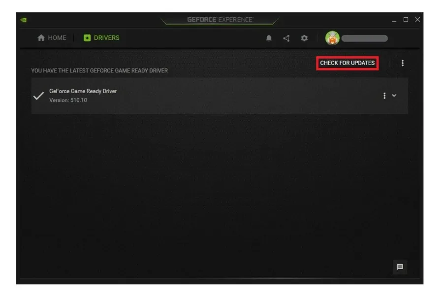 GeForce Experience > Drivers > Download