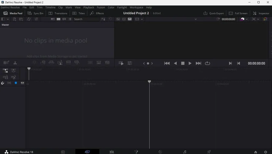 Launch DaVinci Resolve