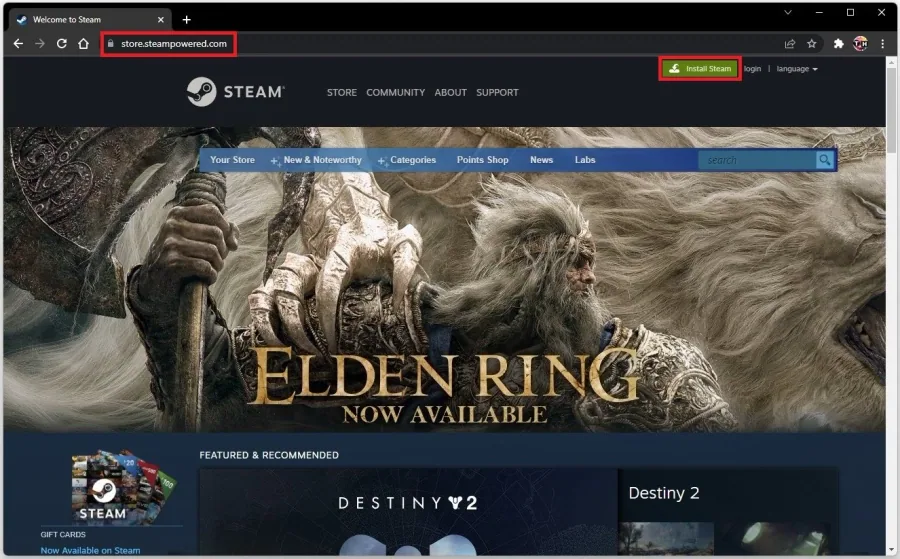 Steam > Install Steam