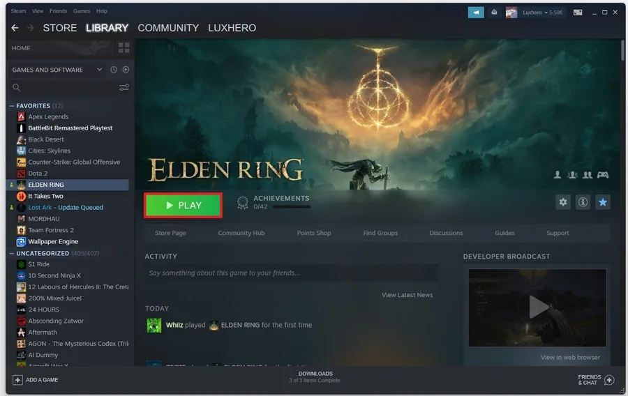 Play Elden Ring