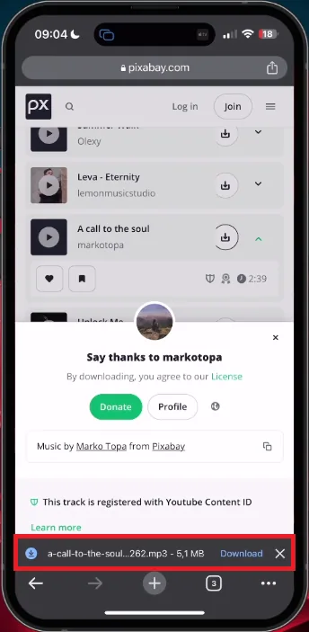 download the music