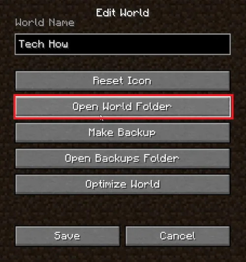 open world folder