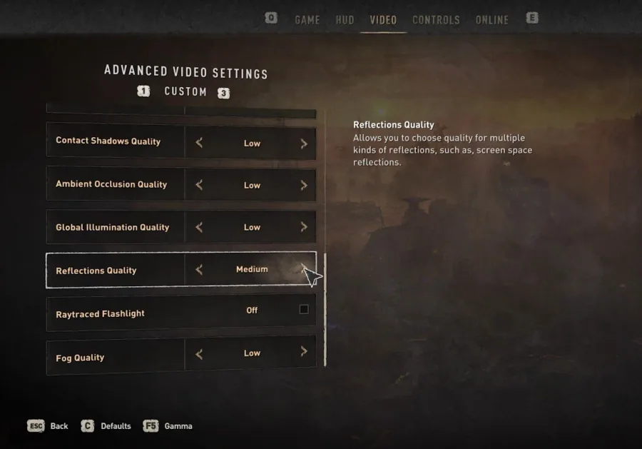 Dying Light 2 Video Settings > Quality Settings